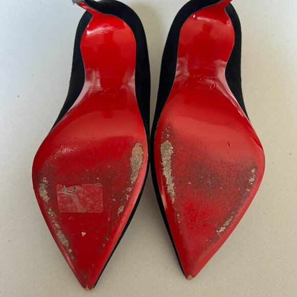 Christian Louboutin "SO KATE" Suede Pump Heels - Size 39 - Picture 2 of 3